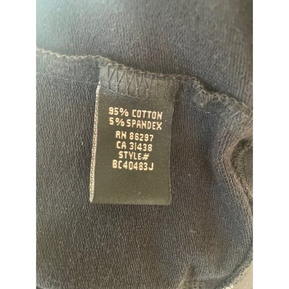 BCBGMaxazria Y2K Black Athletic Full Zip Jacket with Rhinestones - Picture 7 of 11